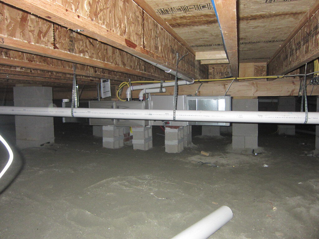 HVAC crawl space